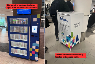 Book rentals at the airport