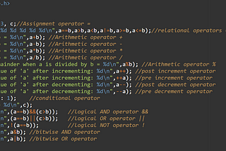 Operators and Expressions in C