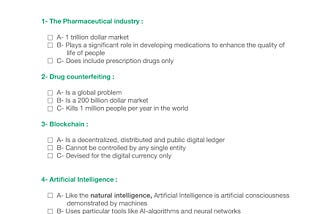 Mini-Quiz Trade Pharma Network