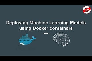 Trained ML model over Docker