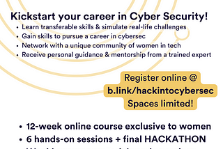 FREE cybersecurity COURSE for WOMEN!