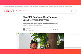 ChatGPT: Giving Trees a Voice