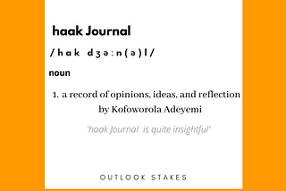 The New Beginning: An open space for HAak Journal