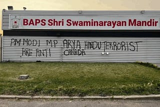 BAPS Temple In Canada Vandalized