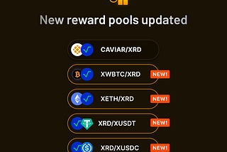 The New Reward Pools