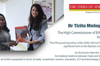 Ethiopian envoy Tizita Mulugeta to India