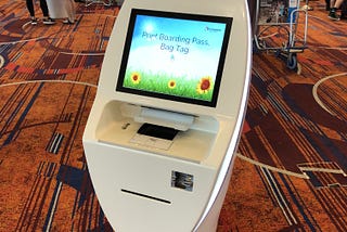 Photo by Author — a Jetstar check-in terminal at Changi Airport, Singapore