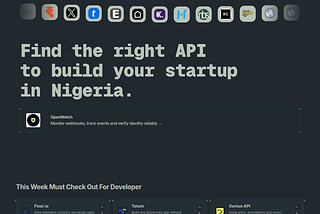 Build Studio NG: Discover any API You Need To Build any Application in Nigeria
