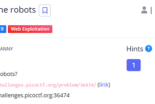 picoCTF Web Exploitation: where are the robots