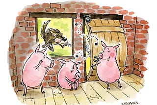 The Three Little Pigs (‘Socially Distant Fairy Tales’ version)