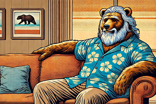 A bear contemplating at 50.
