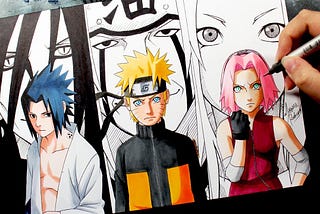 Naruto e o livro  Desenhos de anime, Arte naruto, Tutoriais de desenho  anime