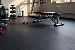 What are the main advantages of rubber flooring for home gyms?