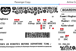 Air Asia Boarding Pass Redesign