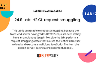 24.9 Lab: H2.CL request smuggling | 2024