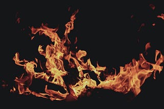 close up photo of a fire where you can’t tell what is on fire