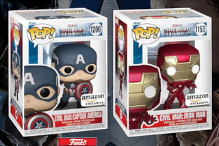 Funko Pop! Marvel: Captain America: Civil War Build A Scene Funko Pop! Amazon Exclusives — Checklist