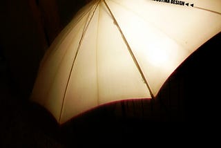 umbrella at night