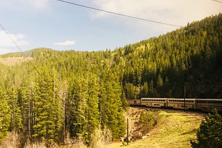 Em 2018 fiz uma viagem de trem atravessando os EUA.