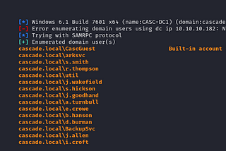 [HTB] Cascade 靶機 Write-Up