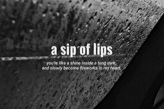 a sip of lips