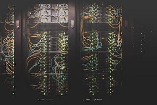 A picture of a circuit board, with many different wires connected to each other.