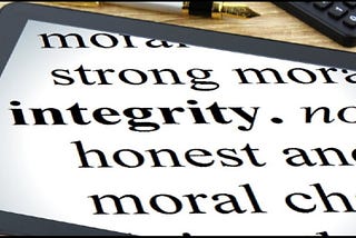 Thoughts on Integrity in Politics