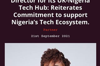 Tech could be the trigger that takes Nigeria Up.