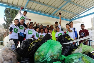 Nur Shams refugee camp Palestine — awareness and clean up project