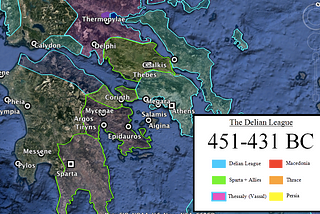 Visualizing the Delian League: 451–431 BC