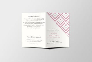 How I Designed a Funeral Program Template That Felt Like Home