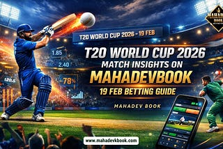 T20 World Cup 2026 Match Insights on Mahadevbook: 19 Feb Betting Guide