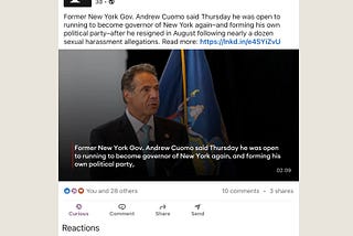 Cuomo wants to make a political party, and No One Is Prosecuting him in NY.
