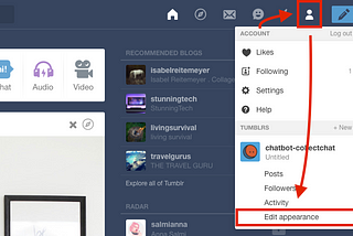 How to Install Collect.Chat on Tumblr