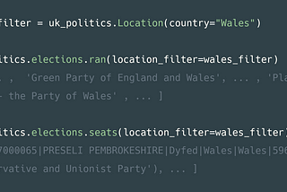 Accessing UK political data in Python