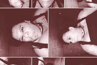A collection of photos of Devon J Hall making weird faces at the camera for fun