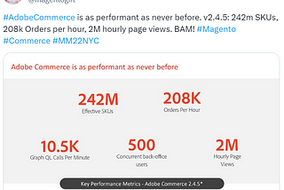 Adobe Commerce Cloud and Magento 2 benchmark performance summary. $1M disaster!