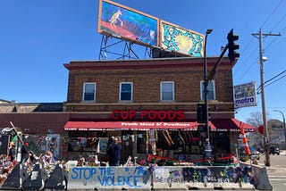 East 38th and Chicago Ave on Holy Saturday.