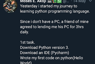 My Journey through Programming. Part One.