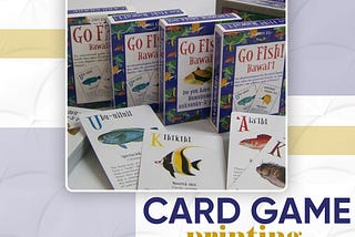Card Game Printing USA