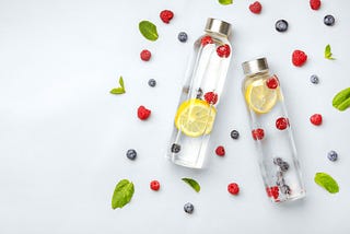 Infused water for health and beauty