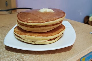 Fast and Easy Personal-sized Pancakes (serves 1)