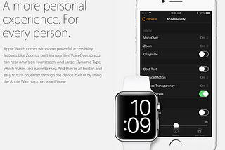 Apple Watch Accessibility roundup