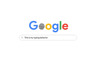 Identify people through Google Search based on typing behaviour