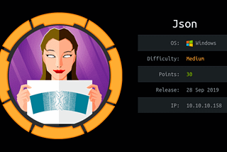 HackTheBox Writeup — Json