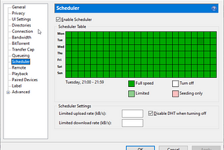 Schedule uTorrent To Resume Download At Off-peak Hours