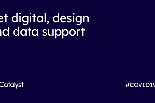 Get digital, design and data support
