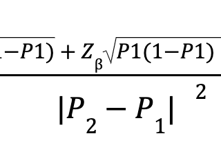 A/B Testing, calculating your sample size using various methods