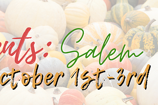 Top Salem County Events (October 1–3)