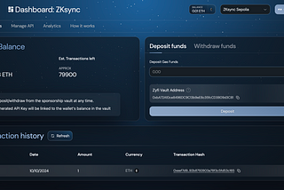 Screenshot of the Zyfi Dashboard version 2
